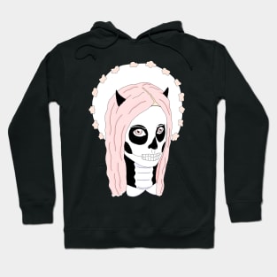 pink and horns Hoodie